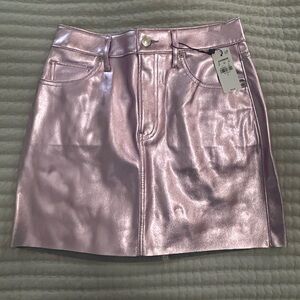 Express Shimmering Lavender Mini Skirt